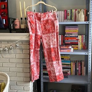 Lisa Says Gah Bandana print Robyn Jeans